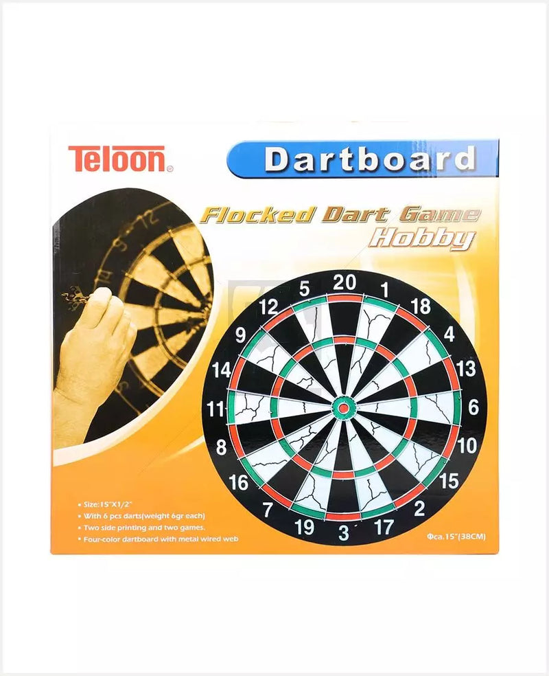 Teloon Dart Board 15" BL15115