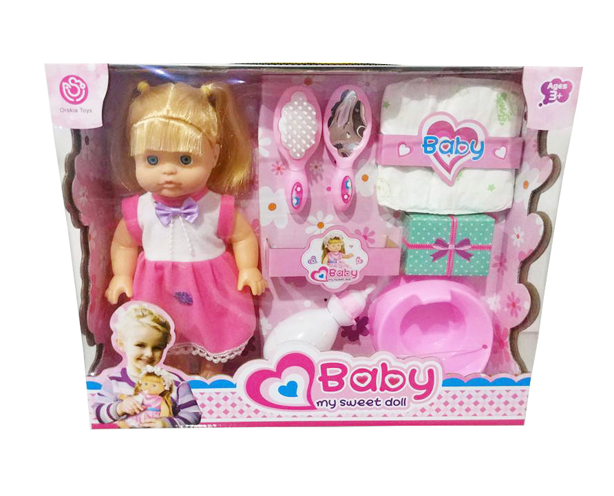 Orskia Toys Baby My Sweet Doll Set