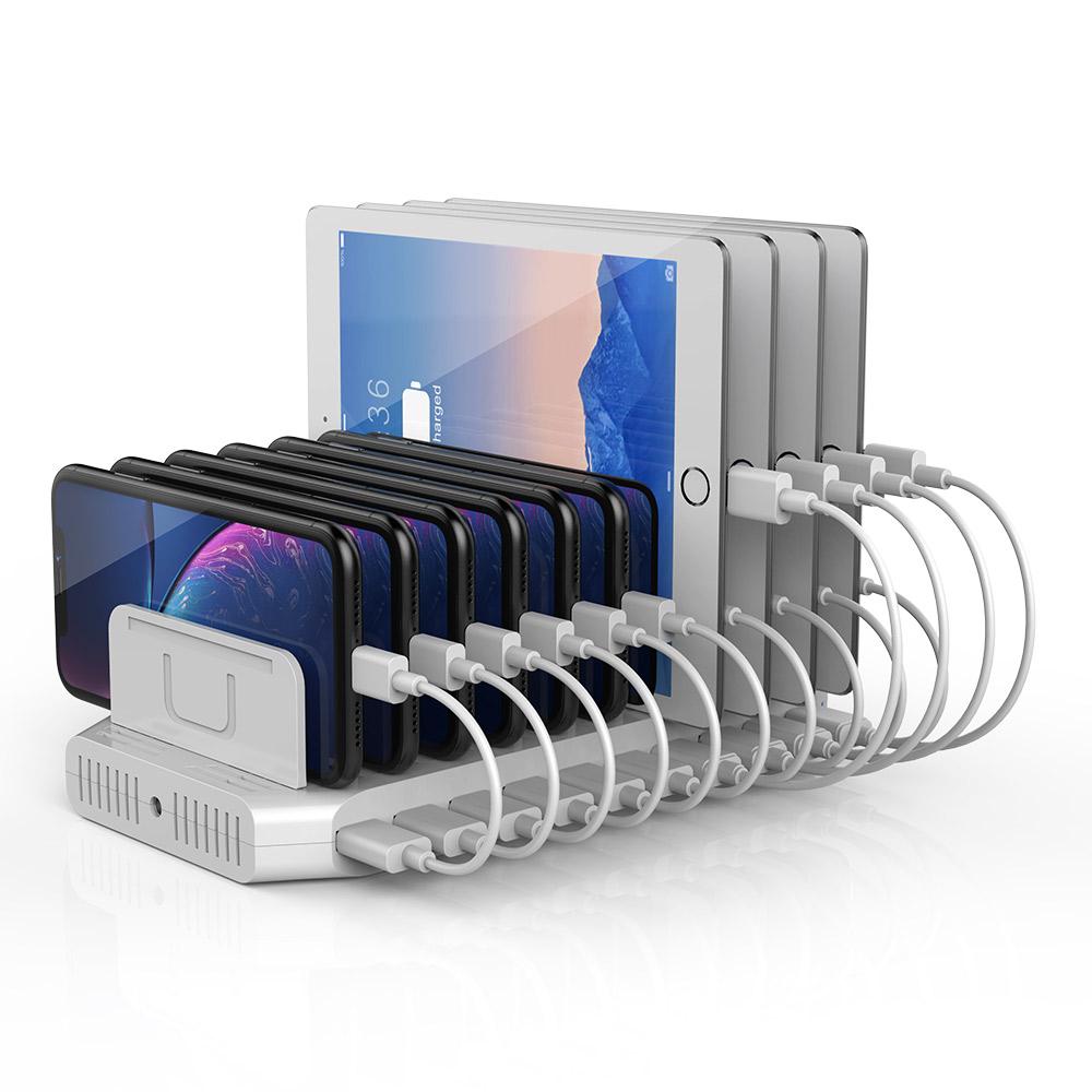 10-Port USB Charging Station