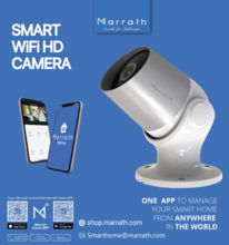 Marrath Smart Wi-Fi HD Weatherproof Outdoor Plug and Play CCTV Camera.