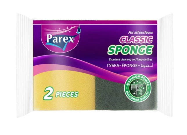 Parex Sponge Green Regular 2 Pieces