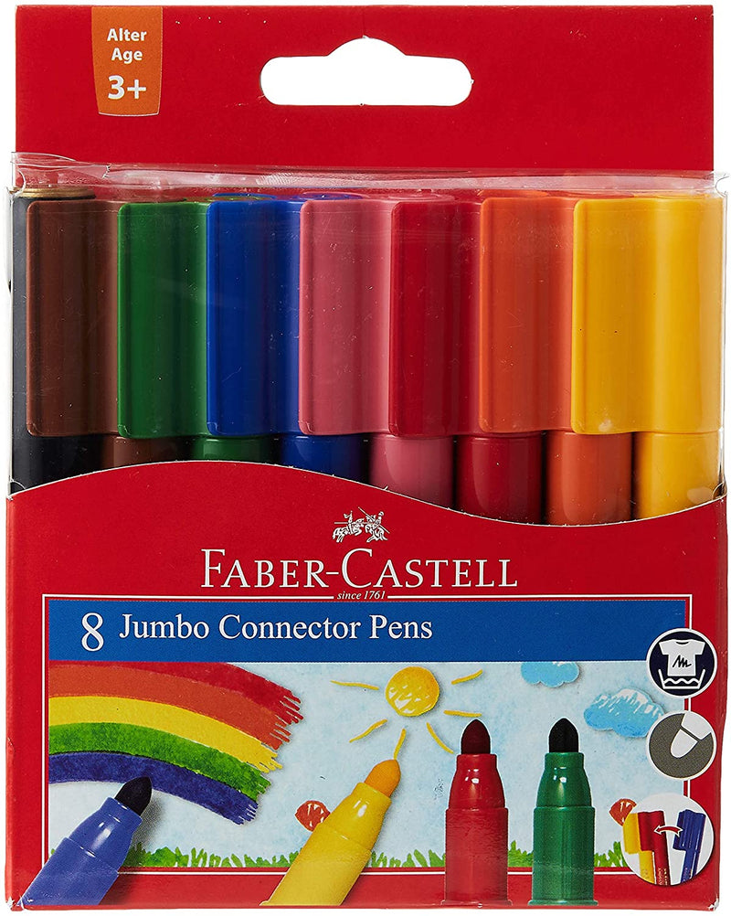Faber-Castell 8 Jumbo Connector Pen