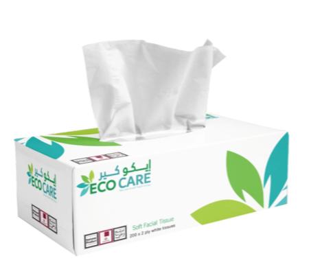 Eco Care Facial Tissue 2 Ply 200 Sheet