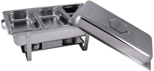 Master Cheff Chaffing Dish With 3 Pan Stainless Steel- Made In India