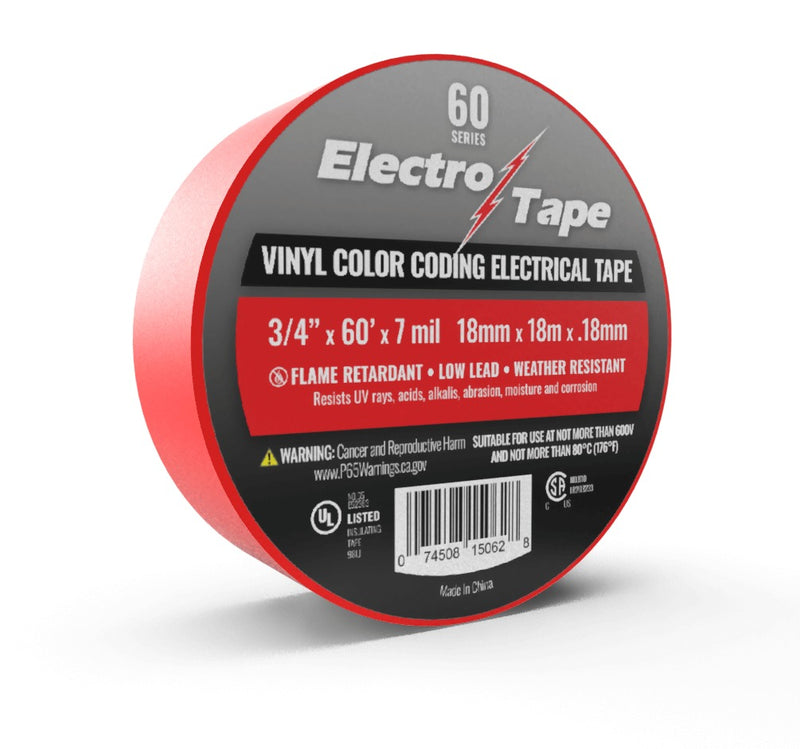 Electro Tape General Purpose Color Coding Electrical Tape – 60 Series