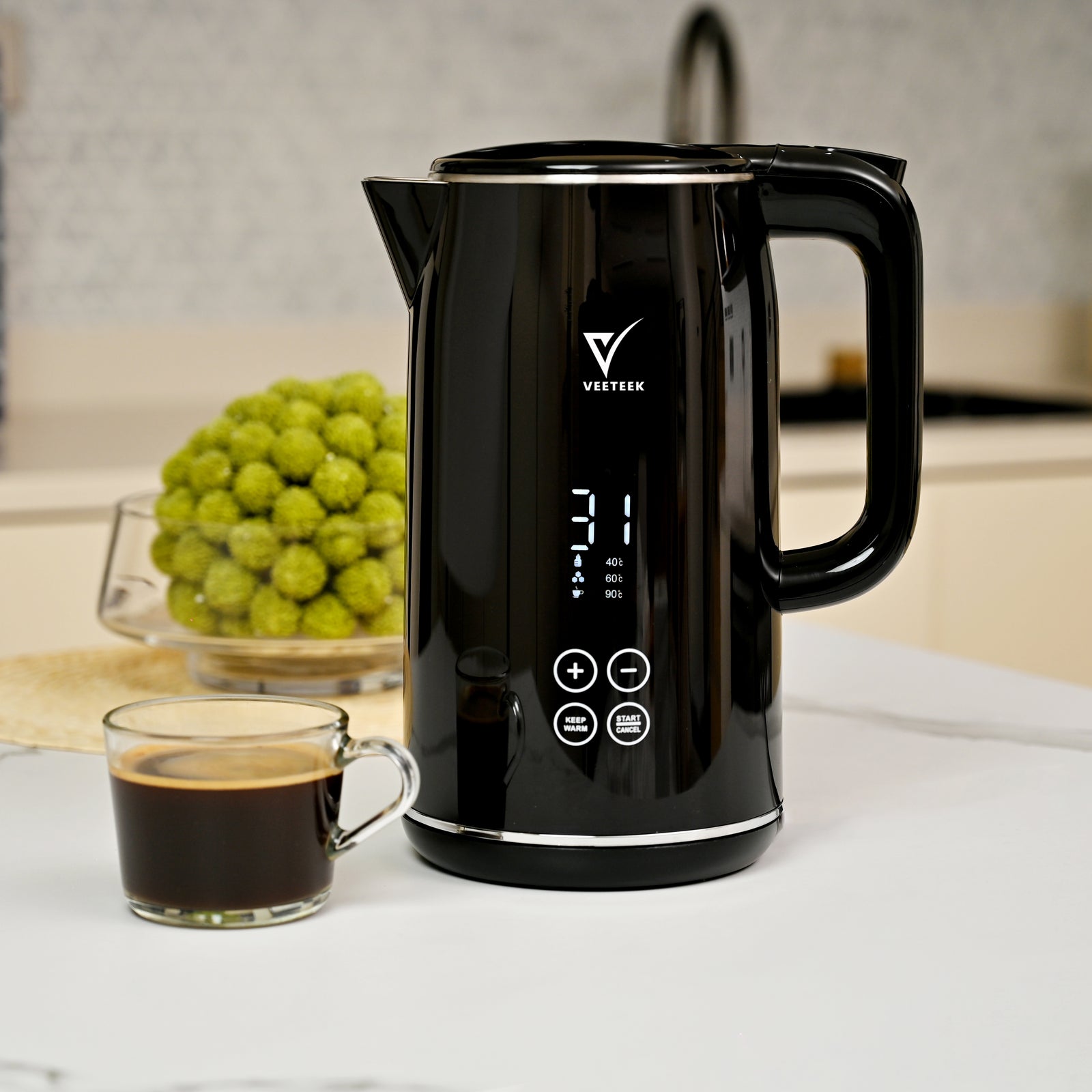 Veeteek Electric Kettle, 1.7L KES5205T-GS | Kitchen Appliance Veeteek Electric Kettle, 1.7L KES5205T-GS | Kitchen Appliance