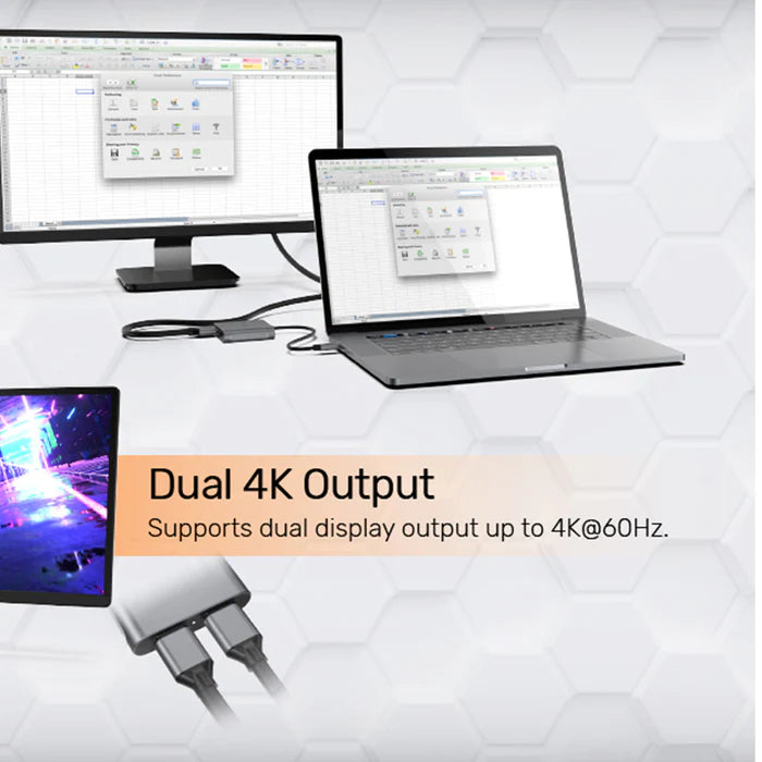 Unitek USB-C to Dual DP1.4 Adapter with MST (8K 60Hz) Space Gray V1404A | Computer Accessories Unitek USB-C to Dual DP1.4 Adapter with MST (8K 60Hz) Space Gray V1404A | Computer Accessories