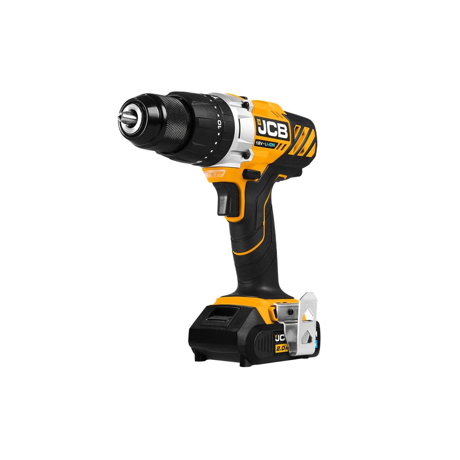 JCB 18V Combi Drill W/2x2 AH Battery, 4.0A Fast Charger In Kit JCB-21-18CD-2-B | Drills, Impact Drills & Screwdrivers