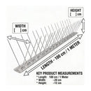 Stainless Steel Bird Spike - 100CM length