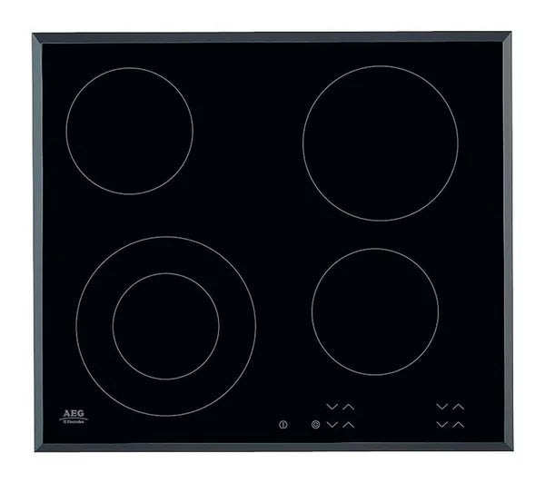 AEG 60cm Electric Built In Ceramic Hob HK624010FB