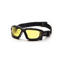 Pyramex Force Safety Glasses Black Frame With Amber Anti Fog Lens 48 G SB7030SDT