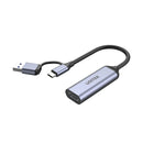 Unitek Video Capture Card (4K HDMI to USB-C/USB-A) Space Gray V1167A