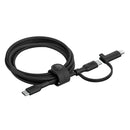 Belkin 2-in-1 Cable With USB-C And Lightning Connector 1.5m Black CAC003hq1.5MBK