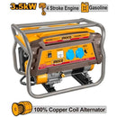 INGCO Gasoline Generator 220-240V 3.5KW, 4 Stroke Engine GE35006