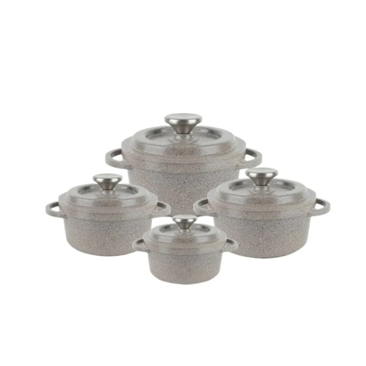 Core SS22 Granite Cookware Collection Pots 8 Pcs Set 1.9 L + 2.6 L + 5.2 L + 7.6 L Brown TLA004 | Kitchen Appliance Core SS22 Granite Cookware Collection Pots 8 Pcs Set 1.9 L + 2.6 L + 5.2 L + 7.6 L Brown TLA004 | Kitchen Appliance