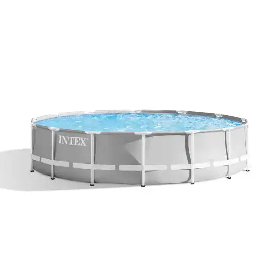 Intex Prism Frame Premium Pool Set, Ages 6+ With 220-240V Filter Pump, Safety Ladder, Ground Cloth, Cover 42126720