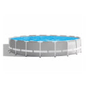 Intex Prism Frame Premium Pool Set, Ages 6+ (W/ 220-240V Filter Pump, Safety Ladder, Ground Cloth, Cover) 42126732
