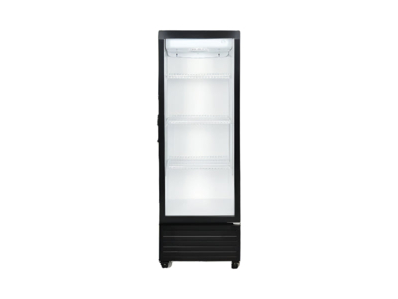 TCL 280L Showcase Glass Door, Led Display, Metal Shelves, Led Light F280SCB