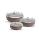 Saflon Tray 6 Pcs 30+28+26 With Glass Lid TSA091