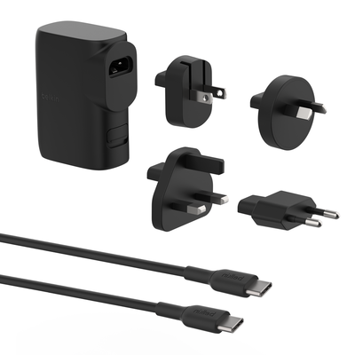 Belkin Hybrid Wall Charger 25W + Power Bank 5K + Travel Adapter Kit BPZ003bt1MBK-B6 | Power Adapter & Charger Accessories Belkin Hybrid Wall Charger 25W + Power Bank 5K + Travel Adapter Kit BPZ003bt1MBK-B6 | Power Adapter & Charger Accessories