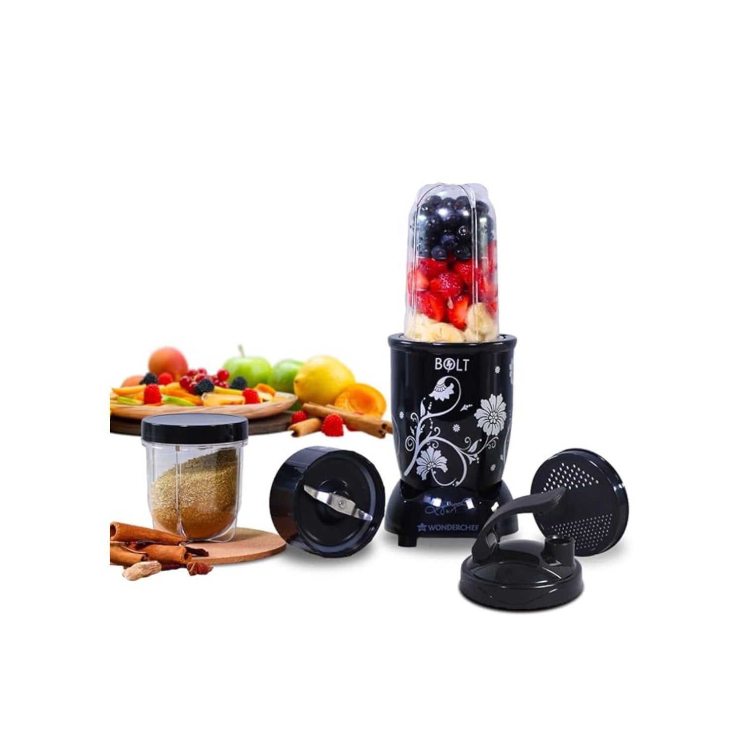 Wonderchef Nutri-blend Bolt Mixer 2 Jar, 600W 63153686 | Kitchen Appliance Wonderchef Nutri-blend Bolt Mixer 2 Jar, 600W 63153686 | Kitchen Appliance