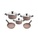 Saflon 8 Pcs Set Pots 28+24+20cm + Frypan 26+22cm TSA093