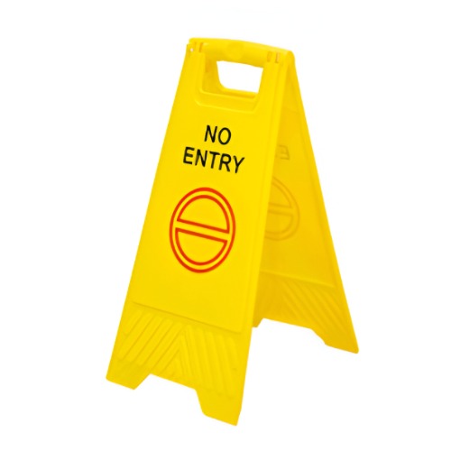 Aacown Plastic Caution Sign Board No Entry