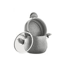O.M.S. Granite Couscous Set Top Pot 24cm + Bottom Pot 24cm Gray TOM008