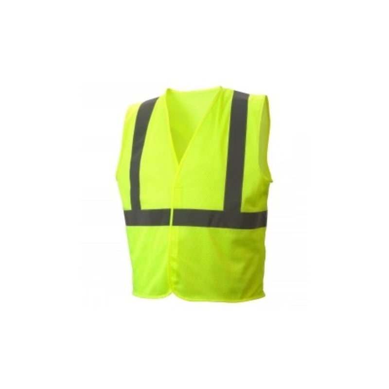Pyramex Type R Class 2 Velcro Mesh Safety Vest Lime RVHLM2910