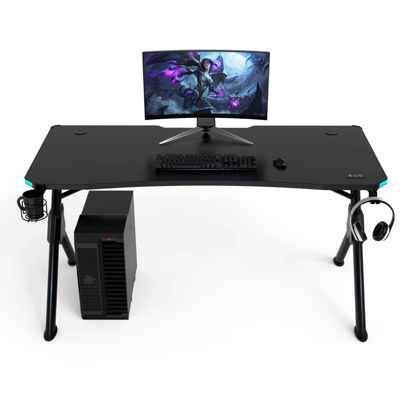 Armadax Gaming Desk 150*66*75cm with Tea Cup holder, Earphone Holder, Power box and Mouse pad HJ-8003-1500 - 150cm