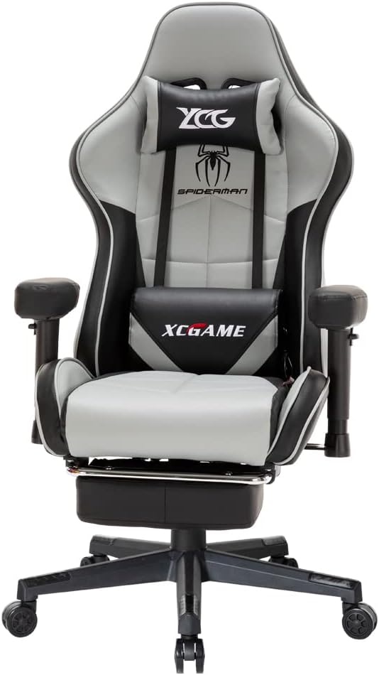 XC Game Gaming Chair With Footrest Grey GFY102T18-GRY