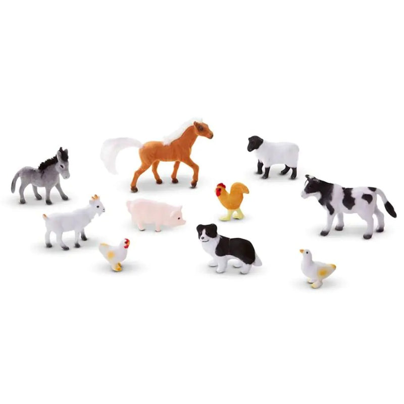 Melissa & Doug Farm Friends - 10 Collectible Farm Animals 46000594