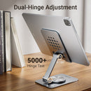 Vention Articulating Desk Phone / Tab Stand with 360° Rotatable Base Gray Aluminium Alloy Type KSDH0