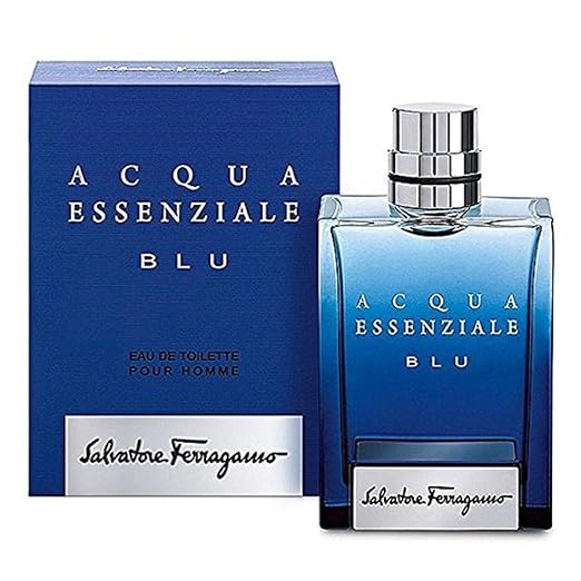 Salvatore Ferragamo Acqua Essenziale Blu Eau De Toilette for Men 100ml | Men's Perfume Salvatore Ferragamo Acqua Essenziale Blu Eau De Toilette for Men 100ml | Men's Perfume
