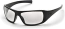 Pyramex Safety Goliath Safety Eyewear, Black Frame, Clear Anti-Fog Lens SB5610DT