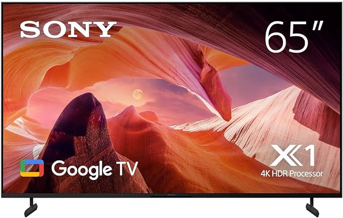 Sony Bravia 65-Inch X80L LED 4K Smart Google TV– 2023 Model KD-65X80L