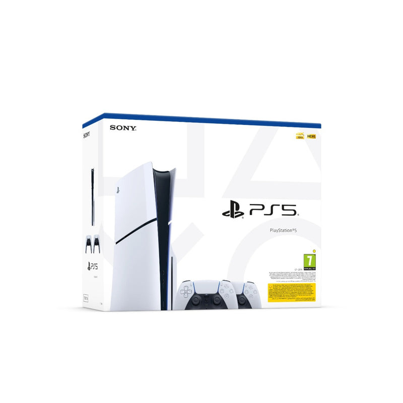 Sony Playstation 5 Disc Slim + Extra Dualsense Controller CFI-2016A01Y/PS4/5-PLUG-UK/G BLK/CFI-ZCT1WX