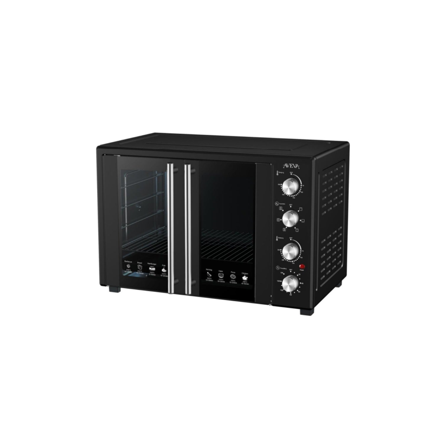 Aveva Electric Oven 120Ltr, 2800W, Double Door AV-HHEO120DD | Home Appliance