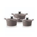 Neoflam Venn 6 Pcs Set Casseroles 24 + 26 + 28cm Grey TNE018