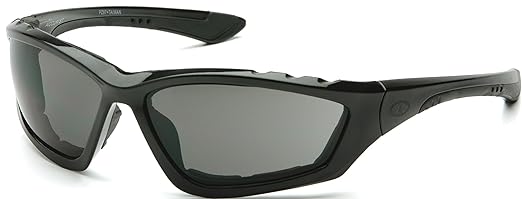 Pyramex Safety Black Gray AntiFog Lens Pyramex Accurist Safety Glasses SB8720DTP