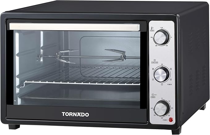 Tornado Electric Oven 48 litre, 1800 Watt Black TEO-48DGE(K)