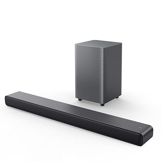 TCL Sound Bar 2.1 Channel Dolby Atmos, 220W with Wireless Subwoofer S55H