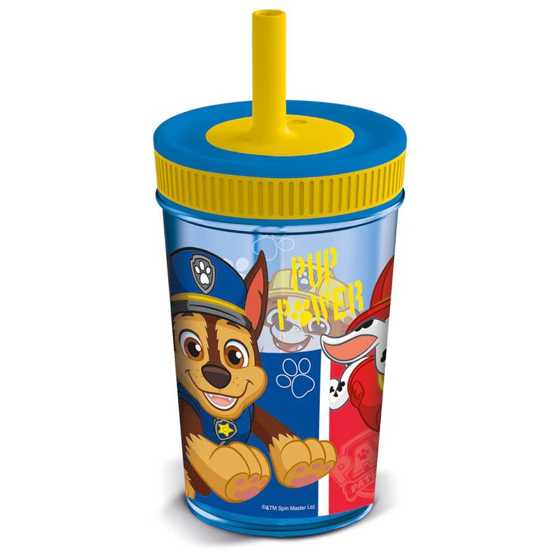 Stor Leak Proof Silicone Straw Tumbler Paw Patrol Pup Power 465 ML TST059