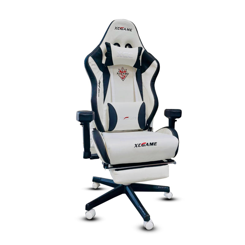 Xgame Gaming Chair-With Footrest White GFY102T90