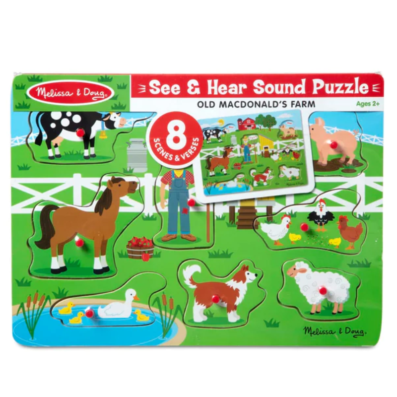 Melissa & Doug Old Macdonald'S Farm Sound Puzzle - 8 Pieces 46000738 | Puzzles Melissa & Doug Old Macdonald'S Farm Sound Puzzle - 8 Pieces 46000738 | Puzzles