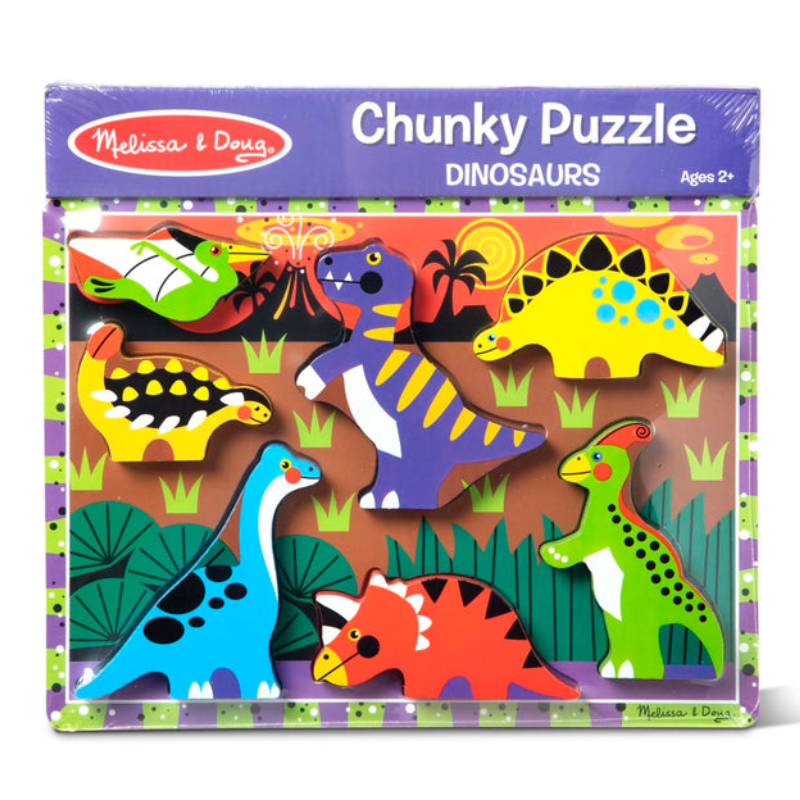 Melissa & Doug Dinosaurs Chunky Puzzle - 7 Pieces 46003747 | Puzzles Melissa & Doug Dinosaurs Chunky Puzzle - 7 Pieces 46003747 | Puzzles