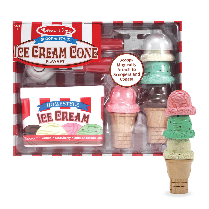 Melissa & Doug Scoop & Stack Ice Cream Cone Playset 46004087