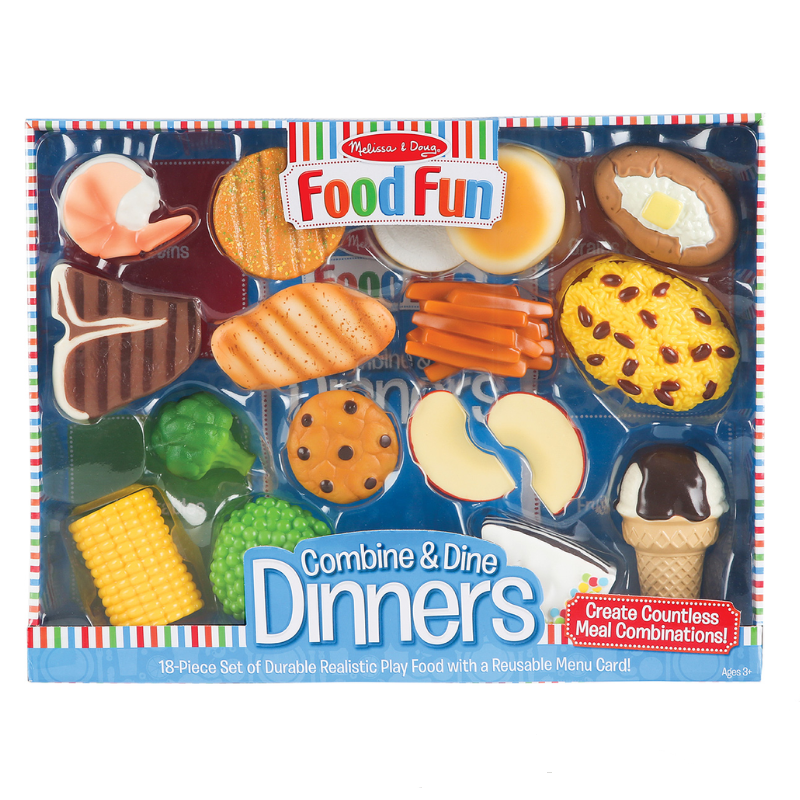 Melissa & Doug Food Fun Combine & Dine Dinners | Play House Melissa & Doug Food Fun Combine & Dine Dinners | Play House