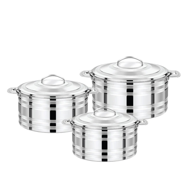 Pradeep Hot Pot 3 Pcs Set 1500 ML, 2500 ML & 4000 ML TPR013