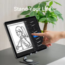 Vention Articulating Desk Phone / Tab Stand with 360° Rotatable Base Gray Aluminium Alloy Type KSDH0